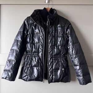 Michael Michael Kors‎ Jacket Womens Petite Petite Black Puffer Quilted Down Coat